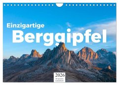 Cover Einzigartige Berggipfel (Wandkalender 2026 DIN A4 quer), CALVENDO Monatskalender