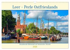 Cover Leer - Perle Ostfrieslands (Wandkalender 2026 DIN A3 quer), CALVENDO Monatskalender
