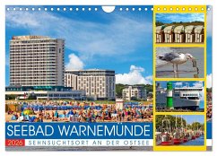 Seebad Warnemünde - Sehnsuchtsort an der Ostsee (Wandkalender 2026 DIN A4 quer), CALVENDO Monatskalender
