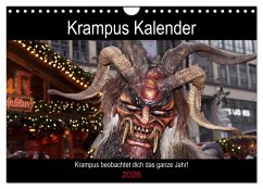 Krampus Kalender 2026 (Wandkalender 2026 DIN A4 quer), CALVENDO Monatskalender