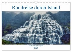Cover Eine Rundreise durch Island (Wandkalender 2026 DIN A3 quer), CALVENDO Monatskalender