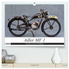 Adler MF 1 (hochwertiger Premium Wandkalender 2026 DIN A2 quer), Kunstdruck in Hochglanz