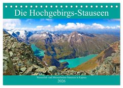 Cover Die Hochgebirgs-Stauseen (Tischkalender 2026 DIN A5 quer), CALVENDO Monatskalender