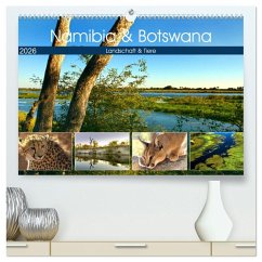 Cover Namibia & Botswana (hochwertiger Premium Wandkalender 2026 DIN A2 quer), Kunstdruck in Hochglanz