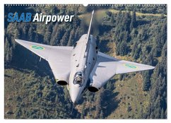 Saab Airpower (Wandkalender 2026 DIN A2 quer), CALVENDO Monatskalender