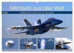 Militärjets aus aller Welt (Wandkalender 2026 DIN A2 quer), CALVENDO Monatskalender