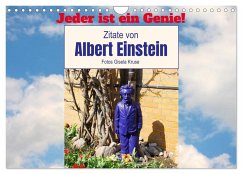 Jeder ist ein Genie! Zitate von Albert Einstein (Wandkalender 2026 DIN A4 quer), CALVENDO Monatskalender