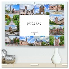 Worms Impressionen (hochwertiger Premium Wandkalender 2026 DIN A2 quer), Kunstdruck in Hochglanz