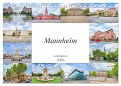 Cover Mannheim Impressionen (Tischkalender 2026 DIN A5 quer), CALVENDO Monatskalender