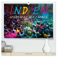 Cover Indien - Spektakel der Farben (hochwertiger Premium Wandkalender 2026 DIN A2 quer), Kunstdruck in Hochglanz
