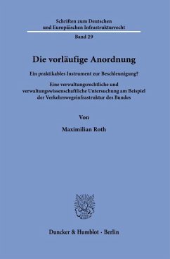 Cover Die vorläufige Anordnung