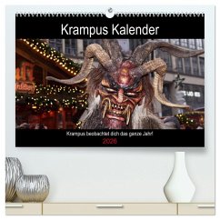 Krampus Kalender 2026 (hochwertiger Premium Wandkalender 2026 DIN A2 quer), Kunstdruck in Hochglanz