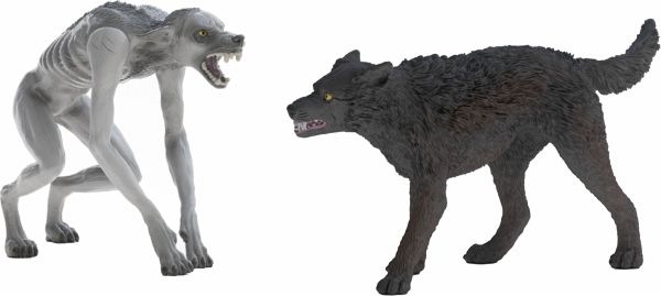 Schleich 14906 - Wizarding World Harry Potter, Werwolf vs. Animagus, 2 Teile, Spielfiguren, Sammelfiguren