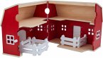 Schleich 42602 - Farm World, Großer Bauernhof aus Holz, 7-teilig, Spielset