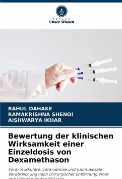 Cover Bewertung der klinischen Wirksamkeit einer Einzeldosis von Dexamethason