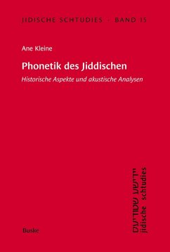 Cover Jidische Schtudies 15: Phonetik des Jiddischen