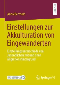 Cover Einstellungen zur Akkulturation von Eingewanderten (eBook, PDF)