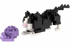 Cover BRIXIES 200323 - Spielende Katze, 3D Konstruktionsbausatz aus Ministeinen, 92 Teile