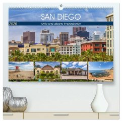 Cover SAN DIEGO Idylle und urbane Impressionen (hochwertiger Premium Wandkalender 2026 DIN A2 quer), Kunstdruck in Hochglanz