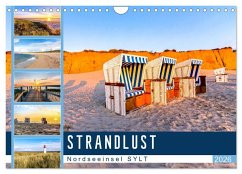 STRANDLUST Nordseeinsel Sylt (Wandkalender 2026 DIN A4 quer), CALVENDO Monatskalender