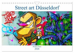 Cover Street art Düsseldorf Michael Jaster (Wandkalender 2026 DIN A4 quer), CALVENDO Monatskalender