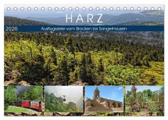 Cover Harz - Ausflugsziele vom Brocken bis Sangerhausen (Tischkalender 2026 DIN A5 quer), CALVENDO Monatskalender