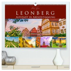 Leonberg - Altstadt in Abendstimmung (hochwertiger Premium Wandkalender 2026 DIN A2 quer), Kunstdruck in Hochglanz Leonberg - Altstadt in Abendstimmung (hochwertiger Premium Wandkalender 2026 DIN A2 quer), Kunstdruck in Hochglanz