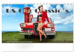 US-Car Classic's (Tischkalender 2026 DIN A5 quer), CALVENDO Monatskalender US-Car Classic's (Tischkalender 2026 DIN A5 quer), CALVENDO Monatskalender