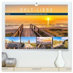 SYLT-LIEBE Atemberaubende Momente (hochwertiger Premium Wandkalender 2026 DIN A2 quer), Kunstdruck in Hochglanz