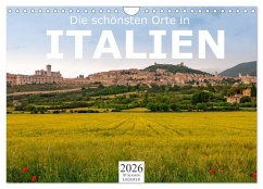 Cover Die schönsten Orte in Italien. (Wandkalender 2026 DIN A4 quer), CALVENDO Monatskalender