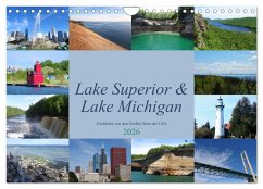 Lake Superior & Lake Michigan (Wandkalender 2026 DIN A4 quer), CALVENDO Monatskalender Lake Superior & Lake Michigan (Wandkalender 2026 DIN A4 quer), CALVENDO Monatskalender