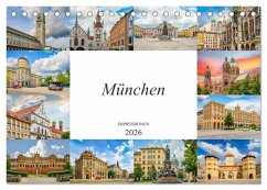 Cover München Impressionen (Tischkalender 2026 DIN A5 quer), CALVENDO Monatskalender