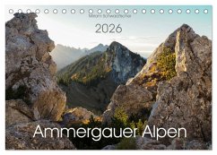 Cover Ammergauer Alpen (Tischkalender 2026 DIN A5 quer), CALVENDO Monatskalender