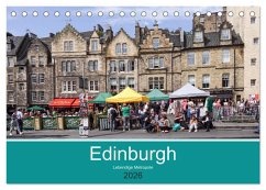 Cover Edinburgh - Lebendige Metropole (Tischkalender 2026 DIN A5 quer), CALVENDO Monatskalender