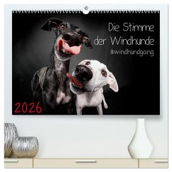 Die Stimme der Windhunde (hochwertiger Premium Wandkalender 2026 DIN A2 quer), Kunstdruck in Hochglanz