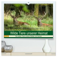 Wilde Tiere unserer Heimat (hochwertiger Premium Wandkalender 2026 DIN A2 quer), Kunstdruck in Hochglanz