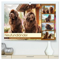 Neufundländer. Imposante Riesen mit sanfter Seele (hochwertiger Premium Wandkalender 2026 DIN A2 quer), Kunstdruck in Hochglanz