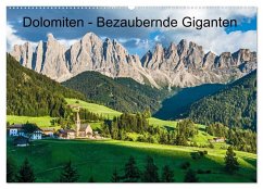 Cover Dolomiten - Bezaubernde Giganten (Wandkalender 2026 DIN A2 quer), CALVENDO Monatskalender