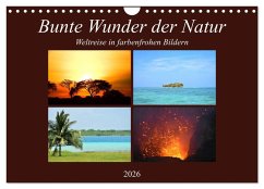 Cover Bunte Wunder der Natur (Wandkalender 2026 DIN A4 quer), CALVENDO Monatskalender