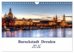 Cover Barockstadt Dresden (Wandkalender 2026 DIN A4 quer), CALVENDO Monatskalender