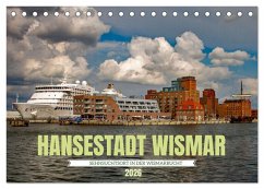 Hansestadt Wismar - Sehnsuchtsort (Tischkalender 2026 DIN A5 quer), CALVENDO Monatskalender Cover Hansestadt Wismar - Sehnsuchtsort (Tischkalender 2026 DIN A5 quer), CALVENDO Monatskalender
