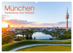 Cover MÜNCHEN Impressionen einer Weltstadt (Wandkalender 2026 DIN A2 quer), CALVENDO Monatskalender
