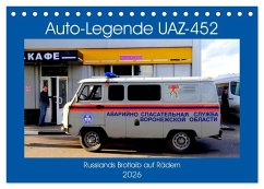 Cover Auto-Legende UAZ-452 - Russlands Brotlaib auf Rädern (Tischkalender 2026 DIN A5 quer), CALVENDO Monatskalender
