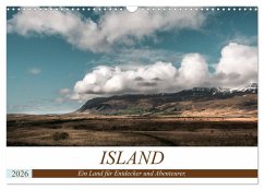Island. Ein Land für Entdecker und Abenteurer. (Wandkalender 2026 DIN A3 quer), CALVENDO Monatskalender