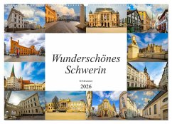 Wunderschönes Schwerin (Wandkalender 2026 DIN A2 quer), CALVENDO Monatskalender