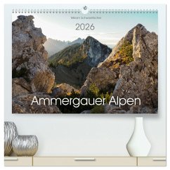 Ammergauer Alpen (hochwertiger Premium Wandkalender 2026 DIN A2 quer), Kunstdruck in Hochglanz