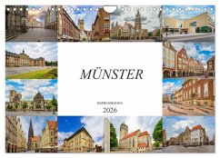 Münster Impressionen (Wandkalender 2026 DIN A4 quer), CALVENDO Monatskalender