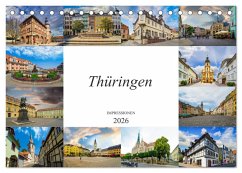 Thüringen Impressionen (Tischkalender 2026 DIN A5 quer), CALVENDO Monatskalender Thüringen Impressionen (Tischkalender 2026 DIN A5 quer), CALVENDO Monatskalender