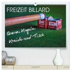 Freizeit Billard - Queue, Kugeln, Kreide und Tisch (hochwertiger Premium Wandkalender 2026 DIN A2 quer), Kunstdruck in Hochglanz Freizeit Billard - Queue, Kugeln, Kreide und Tisch (hochwertiger Premium Wandkalender 2026 DIN A2 quer), Kunstdruck in Hochglanz