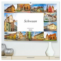 Schwaan Impressionen (hochwertiger Premium Wandkalender 2026 DIN A2 quer), Kunstdruck in Hochglanz Schwaan Impressionen (hochwertiger Premium Wandkalender 2026 DIN A2 quer), Kunstdruck in Hochglanz